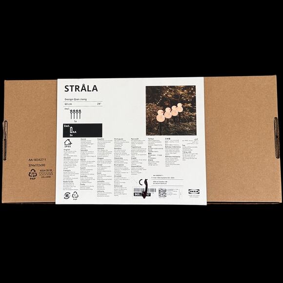 IKEA STRALA LED Indoor Outdoor Snowman 24" Light Sticks (Set of 4) - Picture 4 of 4